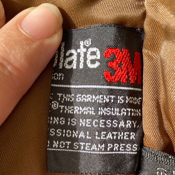 Vintage Men's Brown Leather Bomber Jacket Women Sz M Stand Collar Aviator Retro - Picture 15 of 16